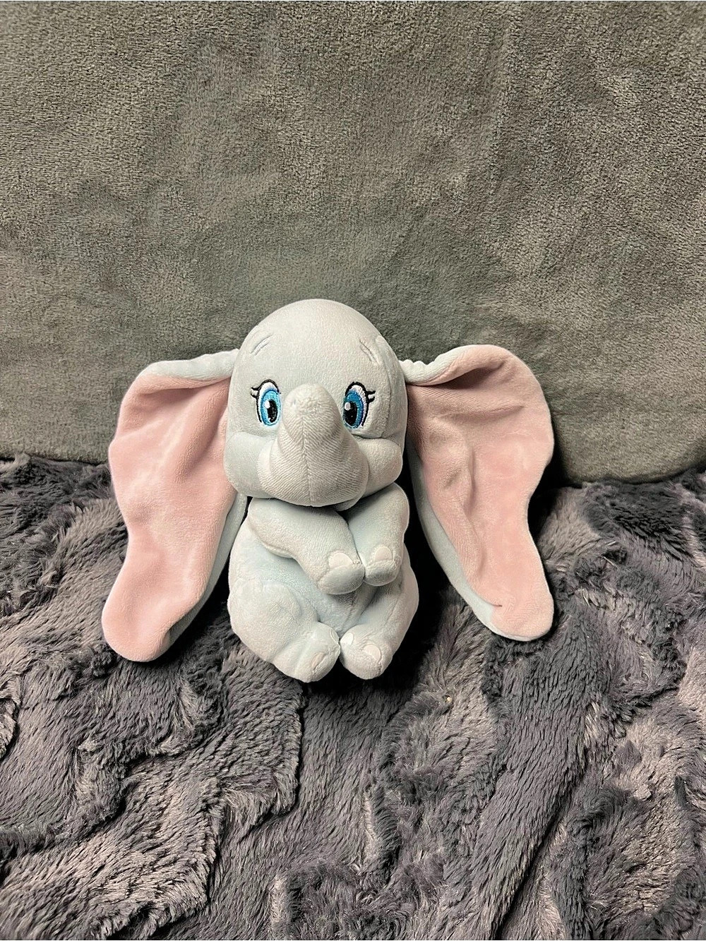 Ty Disney Dumbo Gray & Pink Plush Elephant